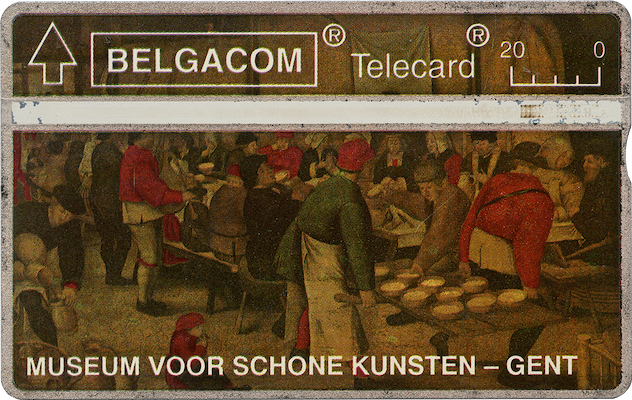 Belgacom telecard with image of Bruegel painting